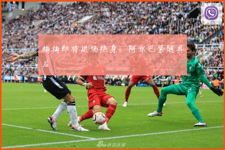 梅梅即将进场热身，阿尔巴紧随其后