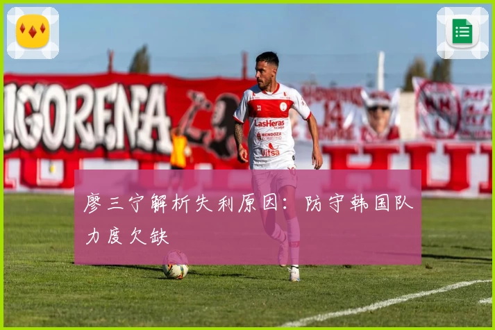 廖三宁解析失利原因：防守韩国队力度欠缺